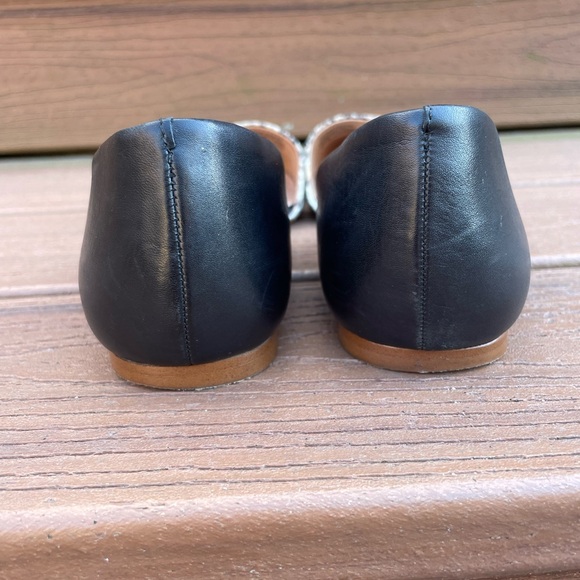 Madewell black/snakeskin flats, size 10 - Picture 3 of 6